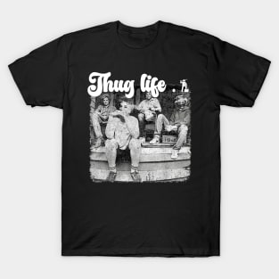 Vintage Girls Golden Thug Life 80's Retro T-Shirt